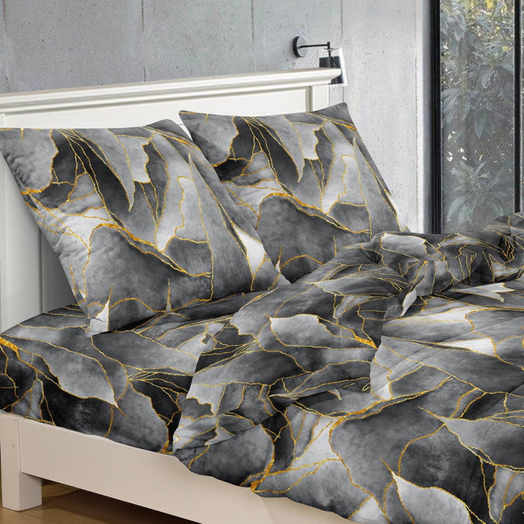 Pościel 160x200 bawełna satynowa 3D Cotton World gruba 3 części 2349 marmur Pościel 160x200 bawełna satynowa 3D Cotton World gruba 3 części 2349 marmur