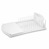 Suszarka do naczyń z plastikowym ociekaczem i tacką biała TADAR 1997