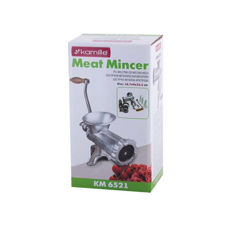Maszynka do mielenia mięsa 5 Kamille KM 6521 ręczna żeliwna Maszynka do mielenia mięsa 5 Kamille KM 6521 ręczna żeliwna