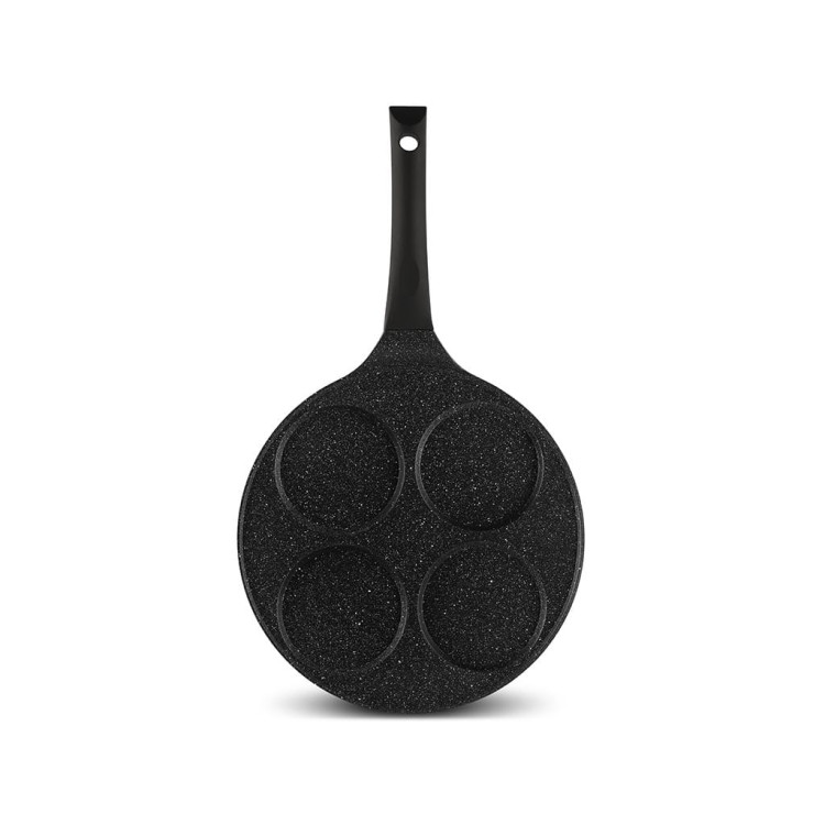 Patelnia do jajek Kinghoff KH 1365 do mini naleśników 27cm x 1,35 cm Ceramiczna Granitowa Patelnia do jajek Kinghoff KH 1365 do mini naleśników 27cm x 1,35 cm Ceramiczna Granitowa