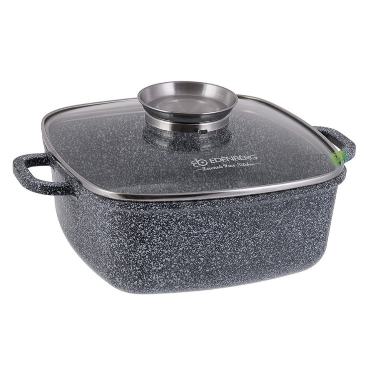 Garnek Marmurowy  Edenberg EB 8015 Brytfanna 3.7L INDUKCJA 22 cm Garnek Marmurowy  Edenberg EB 8015 Brytfanna 3.7L INDUKCJA 22 cm