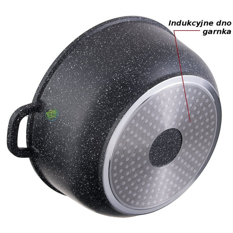 Garnek granitowy z pokrywką Edenberg EB 8118  4.5 L na Indukcję Garnek granitowy z pokrywką Edenberg EB 8118  4.5 L na Indukcję