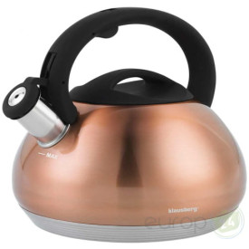 Czajnik z gwizdkiem Klausberg KB 7385 stalowy indukcyjny 2.7 L miedź