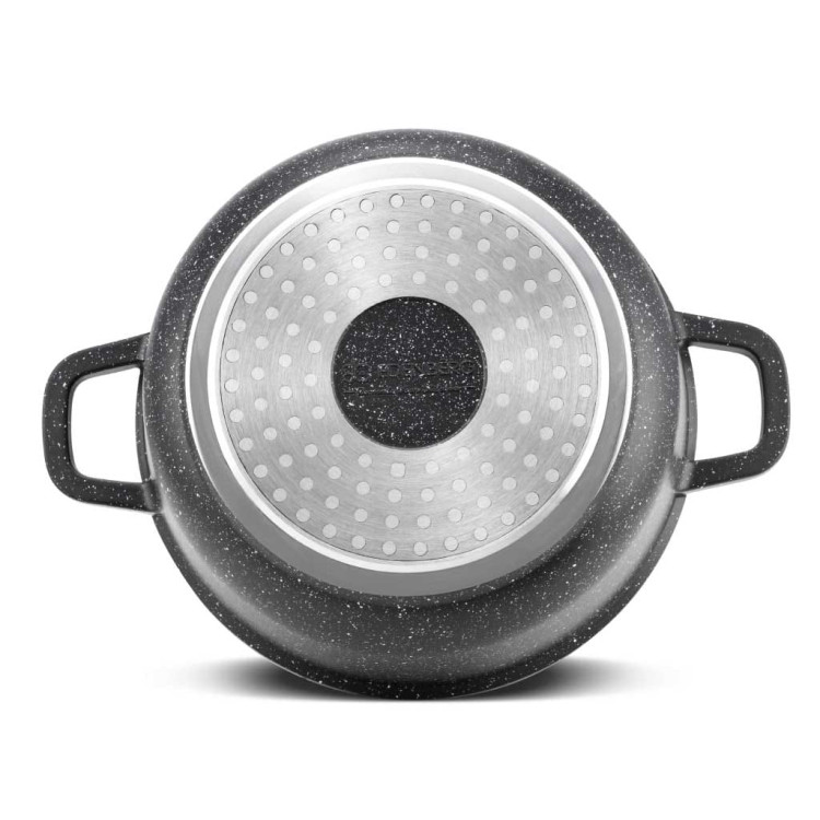 Garnek marmurowy z pokrywką Edenberg EB 8116 2.3L na indukcję 20 cm Garnek marmurowy z pokrywką Edenberg EB 8116 2.3L na indukcję 20 cm