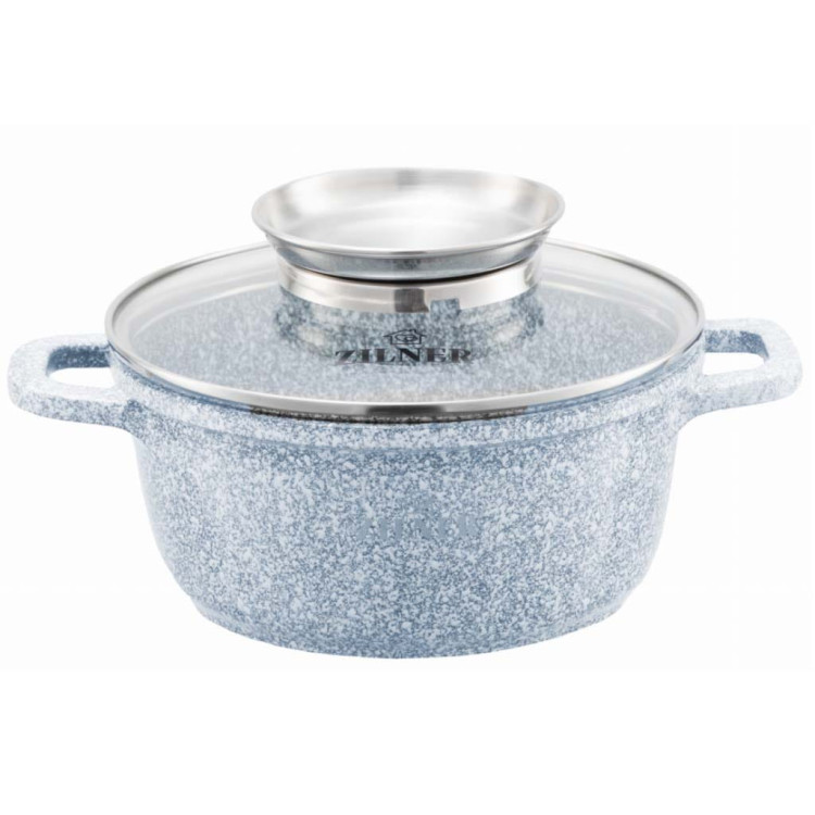 Garnek marmurowy Zilner ZL 7071 na indukcję 1.3L 16 cm Garnek marmurowy Zilner ZL 7071 na indukcję 1.3L 16 cm