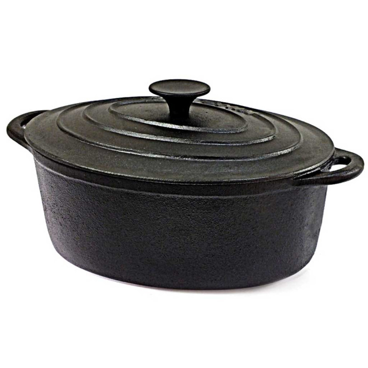 Brytfanna żeliwna Krisberg KR 7553 4.7L garnek 29 cm ciężki na indukcję