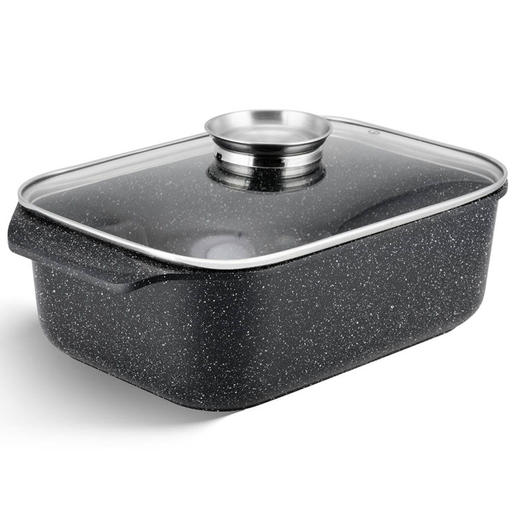 Brytfanna Edenberg 4610 patelnia garnek 6.5L INDUKCJA Gęsiarka pokrywka z funkcją grill Brytfanna Edenberg 4610 patelnia garnek 6.5L INDUKCJA Gęsiarka pokrywka z funkcją grill
