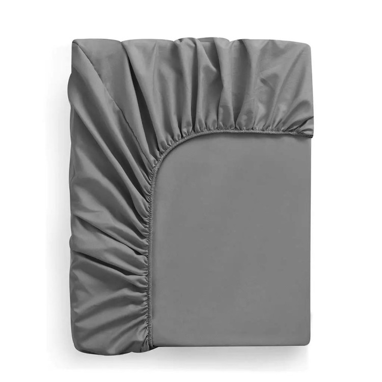 Prześcieradło 200x220 jersey bawełniane grube z gumką szare Prześcieradło 200x220 jersey bawełniane grube z gumką szare