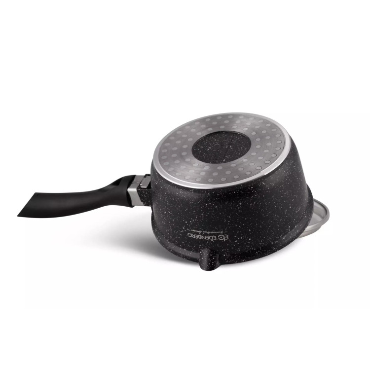 Rondel marmurowy z pokrywką Edenberg EB 8044 16 cm na indukcję Rondel marmurowy z pokrywką Edenberg EB 8044 16 cm na indukcję