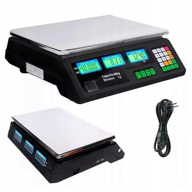Waga sklepowa elektroniczna Zilner ZL 131 kalkulacyjna 40 KG
