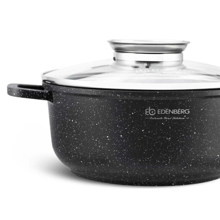 Garnek z pokrywką marmurowy Zilner ZL 9001 1.3L na indukcję 16 cm Garnek z pokrywką marmurowy Zilner ZL 9001 1.3L na indukcję 16 cm