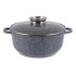 Garnek marmurowy z pokrywką Zilner ZL 7073 4.5L na indukcję 24 cm