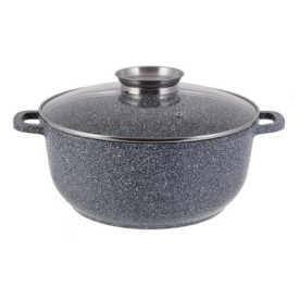 Garnek marmurowy z pokrywką Zilner ZL 7073 4.5L na indukcję 24 cm