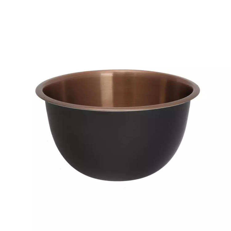 Miski metalowe komplet 3 czarnych misek ze stali nierdzewnej KB 7394 Miski metalowe komplet 3 czarnych misek ze stali nierdzewnej KB 7394