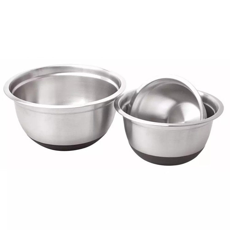 Miski metalowe komplet 3 misek ze stali nierdzewnej KB 7388 Miski metalowe komplet 3 misek ze stali nierdzewnej KB 7388