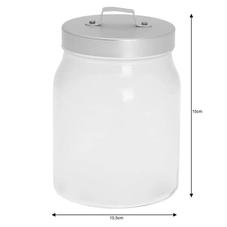 Słoik szklany z pokrywką Kinghoff na przyprawy 770 ml Słoik szklany z pokrywką Kinghoff na przyprawy 770 ml