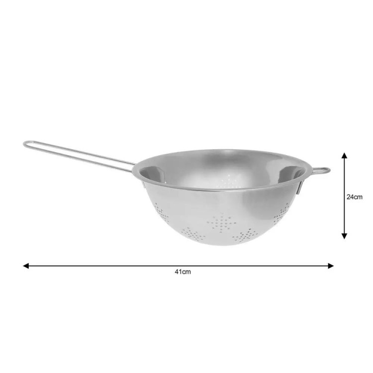 Cedzak Kinghoff KH 1497 durszlak 24 cm sitko metalowe na garnek Cedzak Kinghoff KH 1497 durszlak 24 cm sitko metalowe na garnek