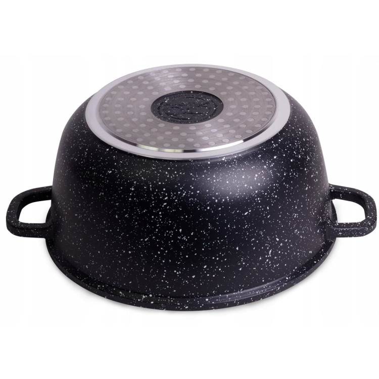 Garnek marmurowy 28cm z pokrywką 6.5 L Kamille 4406 Garnek marmurowy 28cm z pokrywką 6.5 L Kamille 4406