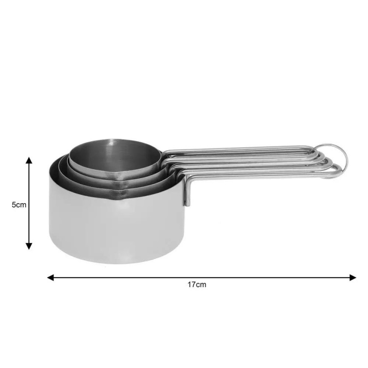 Zestaw miarek kuchennych 60/80/125/250 ml KH 4025 Kinghoff Zestaw miarek kuchennych 60/80/125/250 ml KH 4025 Kinghoff