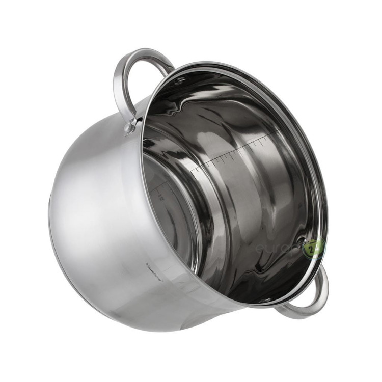 Garnek stalowy Klausberg KB 7162 Indukcyjny 7.0 L z pokrywką Garnek stalowy Klausberg KB 7162 Indukcyjny 7.0 L z pokrywką