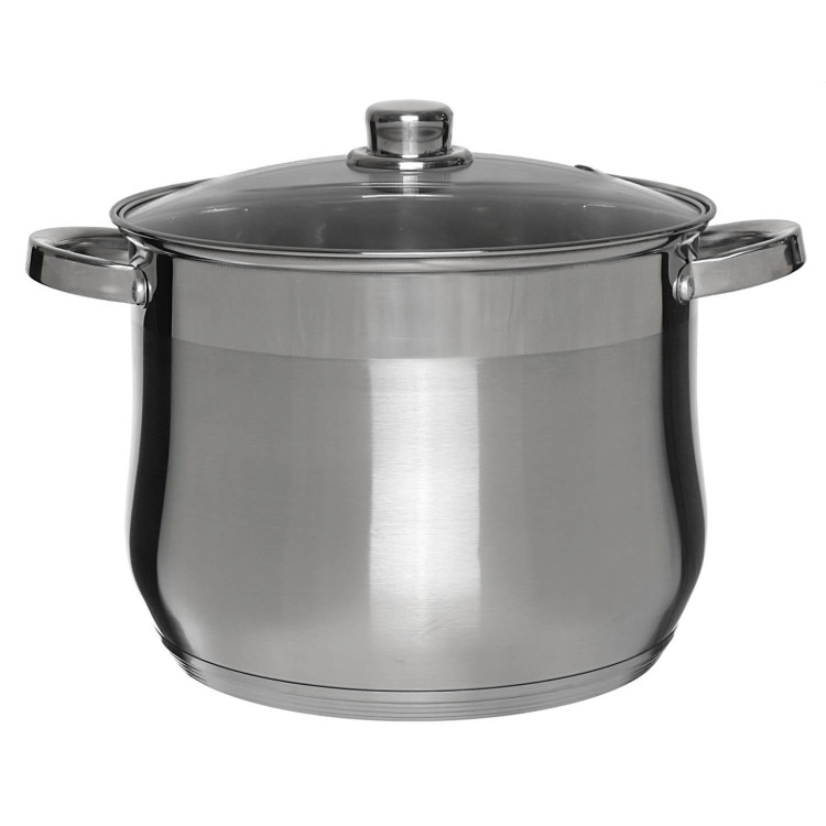 Garnek ze stali Klausberg KB 7167 Gaz Indukcja 18.7 L stalowy z pokrywką Garnek ze stali Klausberg KB 7167 Gaz Indukcja 18.7 L stalowy z pokrywką