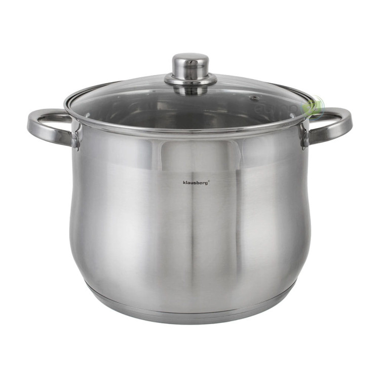 Garnek stalowy Klausberg KB 7164 indukcyjny 10.7 L z pokrywką Garnek stalowy Klausberg KB 7164 indukcyjny 10.7 L z pokrywką