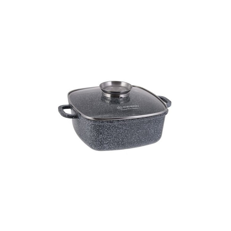 Garnek marmurowy z pokrywką Edenberg EB 8001 2.8L na indukcję 20 cm
