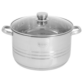 Duży garnek stalowy 23.8 L Edenberg EB 3024 Duży Pojemny indukcyjny 38 cm