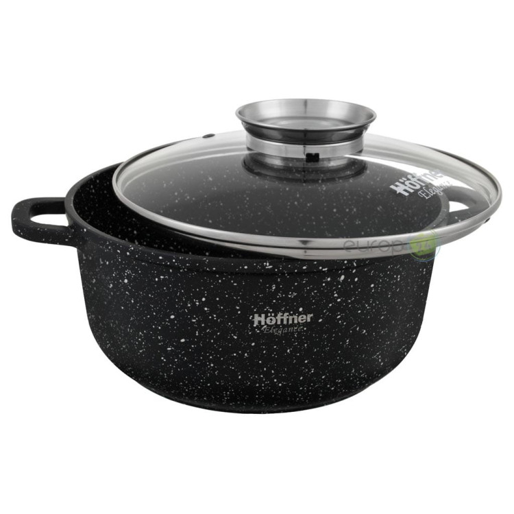 Garnek granitowy Hoffner HF 7712 Indukcyjny z pokrywką 4,5 L  24 cm Garnek granitowy Hoffner HF 7712 Indukcyjny z pokrywką 4,5 L  24 cm