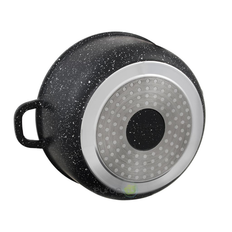 Garnek granitowy Hoffner HF 7712 Indukcyjny z pokrywką 4,5 L  24 cm Garnek granitowy Hoffner HF 7712 Indukcyjny z pokrywką 4,5 L  24 cm