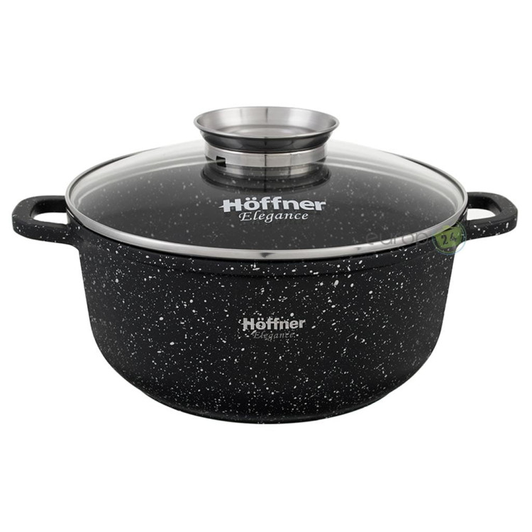 Garnek granitowy Hoffner HF 7712 Indukcyjny z pokrywką 4,5 L  24 cm Garnek granitowy Hoffner HF 7712 Indukcyjny z pokrywką 4,5 L  24 cm