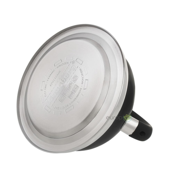 Czajnik tradycyjny Klausberg KB 7204 stalowy indukcyjny z gwizdkiem 2.8 litra czarny połysk Czajnik tradycyjny Klausberg KB 7204 stalowy indukcyjny z gwizdkiem 2.8 litra czarny połysk