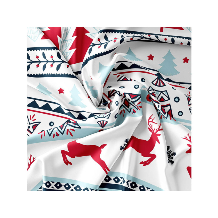 Pościel świąteczna 200x220 bawełna satynowa 3D Cotton World gruba 4 części z prześcieradłem 2411 Pościel świąteczna 200x220 bawełna satynowa 3D Cotton World gruba 4 części z prześcieradłem 2411