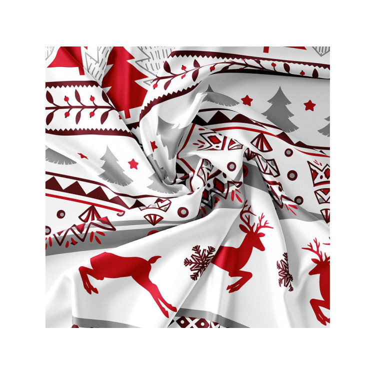 Pościel świąteczna 200x220 bawełna satynowa 3D Cotton World gruba 3 części 2413 Pościel świąteczna 200x220 bawełna satynowa 3D Cotton World gruba 3 części 2413
