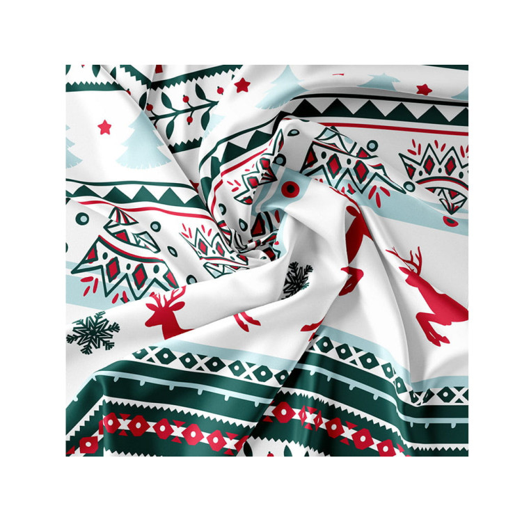 Pościel świąteczna 200x220 bawełna satynowa 3D Cotton World gruba 3 części 2412 Pościel świąteczna 200x220 bawełna satynowa 3D Cotton World gruba 3 części 2412