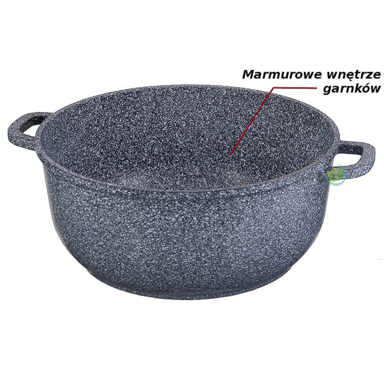 Garnki marmurowe Hoffman HF 7763 Zestaw garnków + rondel indukcja Garnki marmurowe Hoffman HF 7763 Zestaw garnków + rondel indukcja