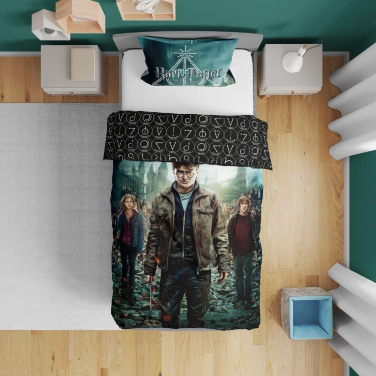 Pościel 160x200 bawełna gruba Faro 2 części Harry Potter i Insygnia Śmierci Pościel 160x200 bawełna gruba Faro 2 części Harry Potter i Insygnia Śmierci