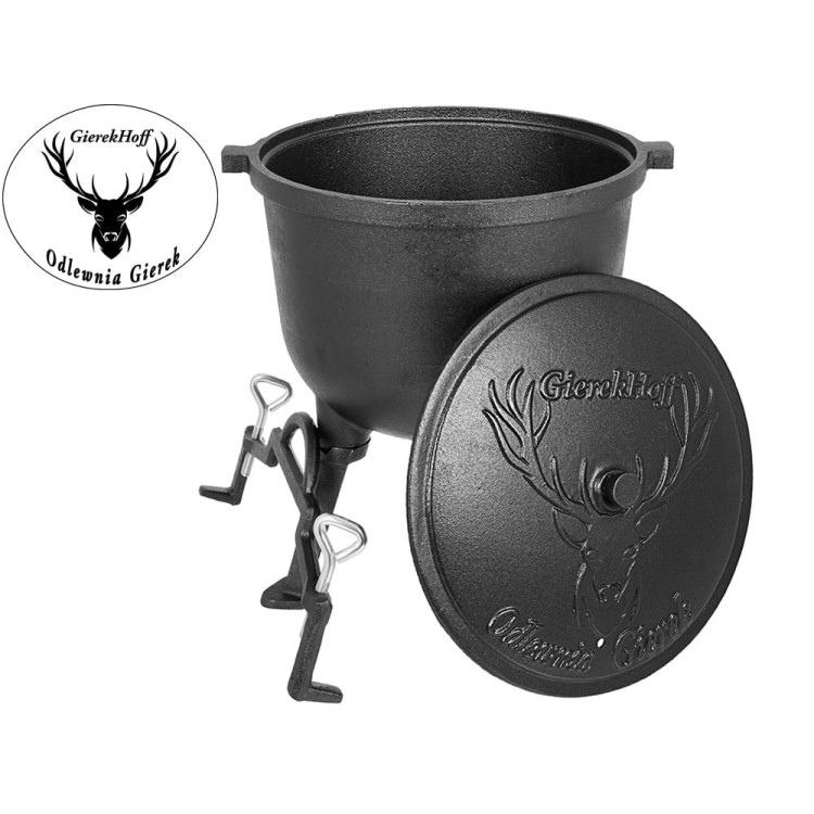 Kociołek żeliwny Zilner ZL 5501 garnek myśliwski 4L Kociołek żeliwny Zilner ZL 5501 garnek myśliwski 4L
