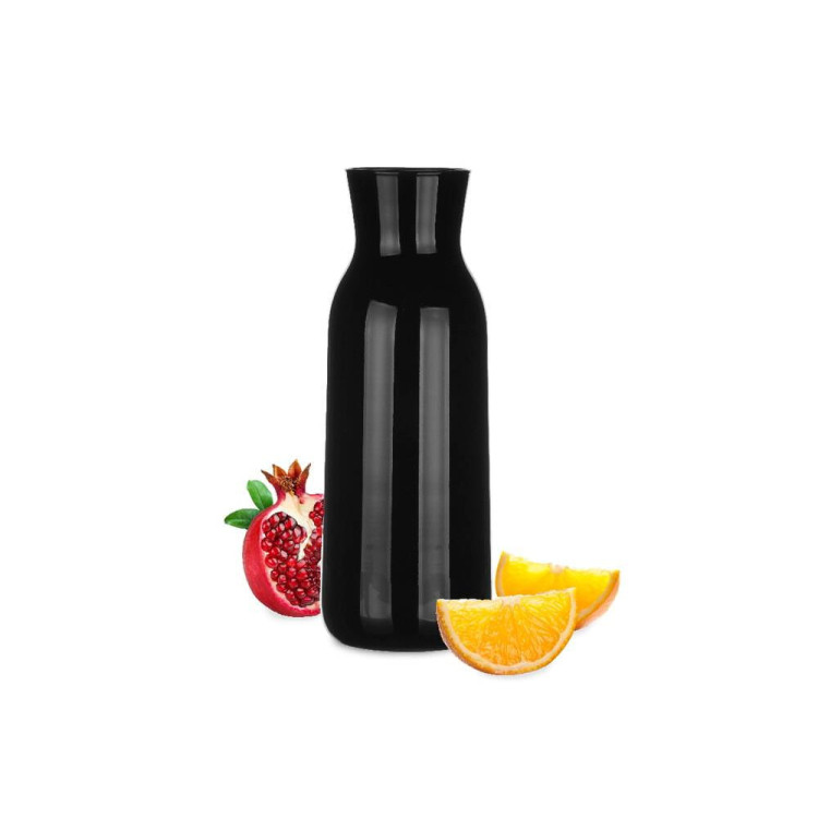 Zestaw do whisky czarna karafka szklana 1000 ml + 6 czarnych grubych szklanek 280 ml Zestaw do whisky czarna karafka szklana 1000 ml + 6 czarnych grubych szklanek 280 ml