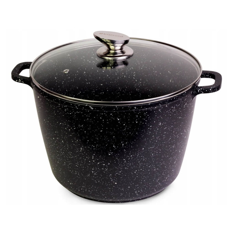 Garnek marmurowy z pokrywką Kamille KM 4407 6,2 litra na gaz indukcję