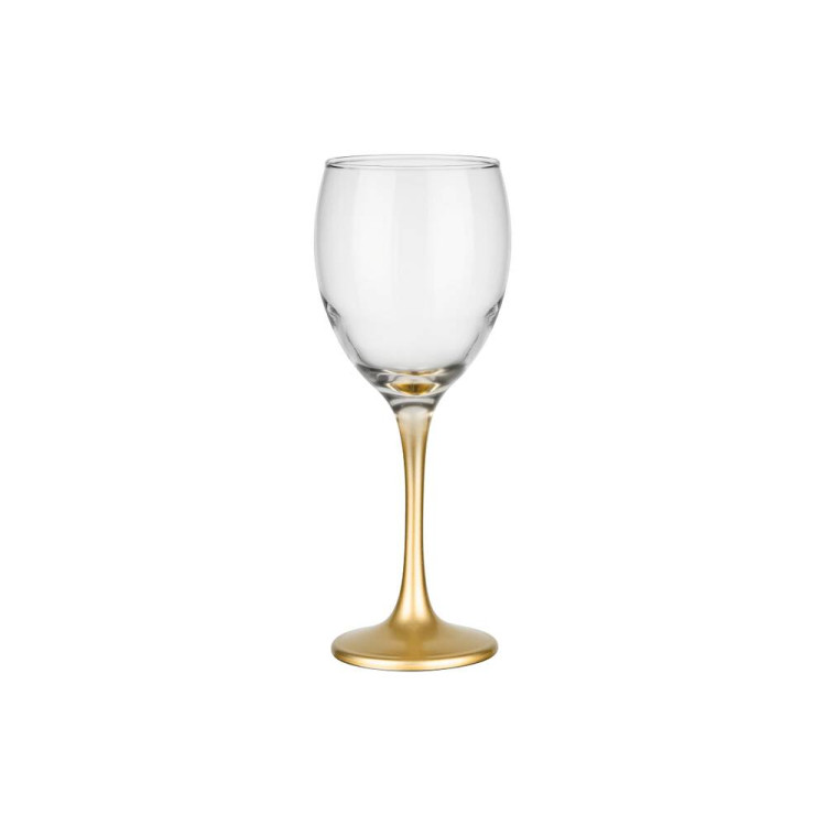 Kieliszki do wina 300 ml Glasmark komplet 6szt złota nóżka Kieliszki do wina 300 ml Glasmark komplet 6szt złota nóżka