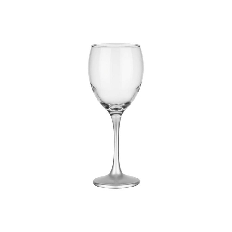 Kieliszki do wina 300 ml Glasmark komplet 6szt srebrna nóżka Kieliszki do wina 300 ml Glasmark komplet 6szt srebrna nóżka