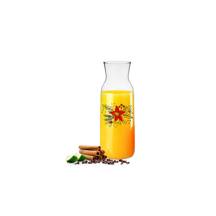 Karafka szklana Glasmark 1000 ml do wody soków napojów gwiazda betlejemska