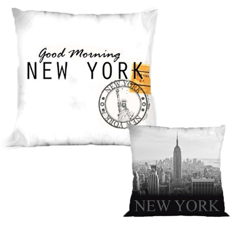 Poszewka 40x40 na poduszkę jaśka realistyczny wzór New York