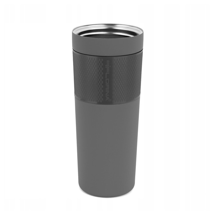 Kubek termiczny Florina Leo termos pojemnik bidon 450 ml czarny Kubek termiczny Florina Leo termos pojemnik bidon 450 ml czarny