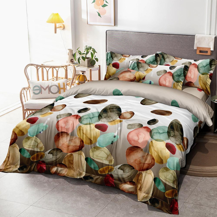 Pościel 200x220 bawełna satynowa 3D Cotton World gruba 3 części 2342