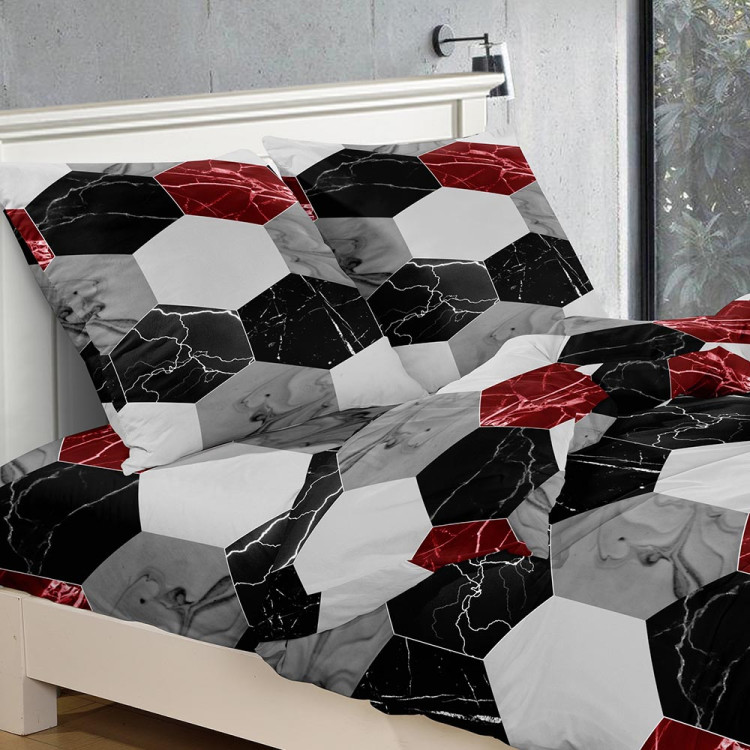 Pościel 200x220 bawełna satynowa 3D Cotton World gruba 3 części 2352 Pościel 200x220 bawełna satynowa 3D Cotton World gruba 3 części 2352