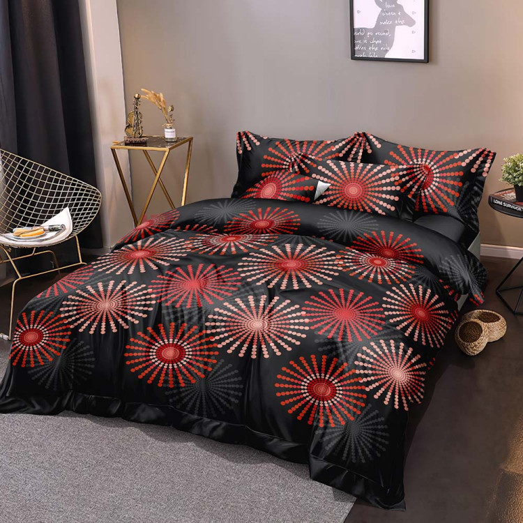 Pościel 200x220 bawełna satynowa 3D Cotton World gruba 3 części 2327 fajerwerki Pościel 200x220 bawełna satynowa 3D Cotton World gruba 3 części 2327 fajerwerki