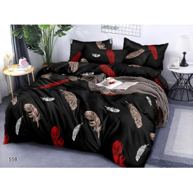 Pościel 160x200 bawełna satynowa 3D Cotton World gruba 3 części 585