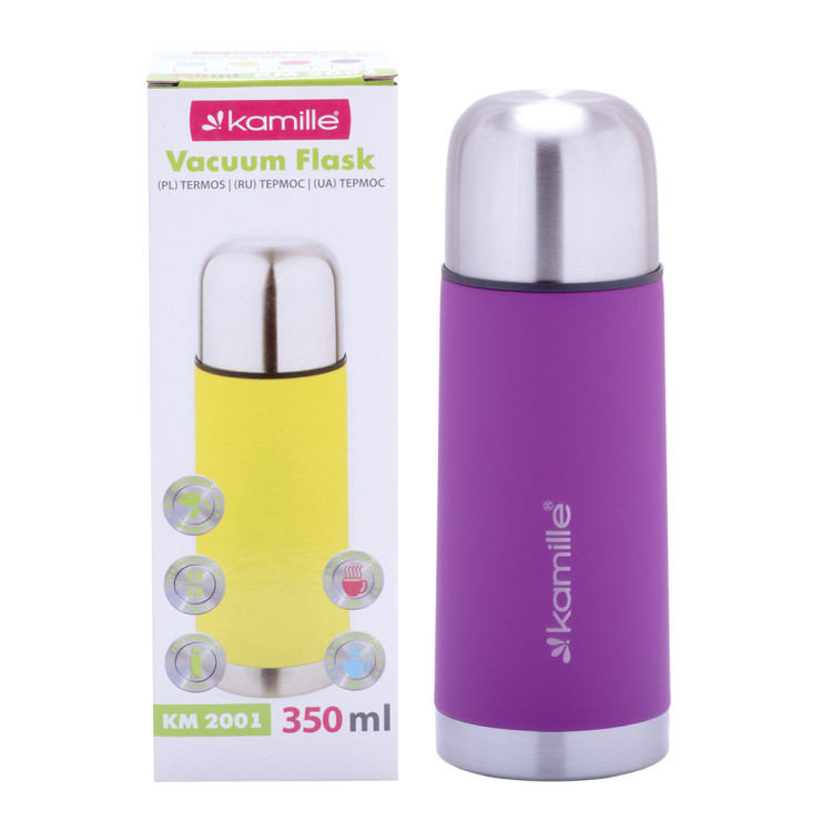Termos podróżny 350 ml kubek termiczny fioletowy KM 2001 Kamille Termos podróżny 350 ml kubek termiczny fioletowy KM 2001 Kamille